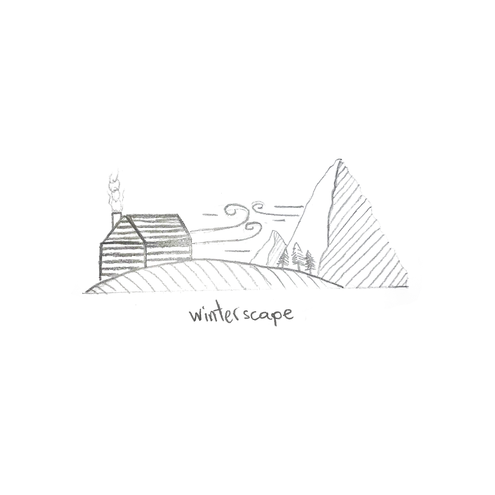 A snowy winterscape